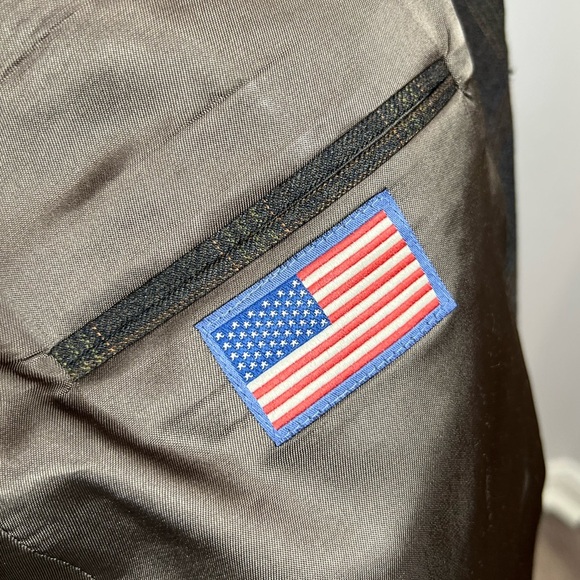 Hart Schaffner Marx HSM Made in USA 48R 100% Wool Brown Checkered Blazer - Picture 9 of 11